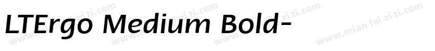 LTErgo Medium Bold字体转换